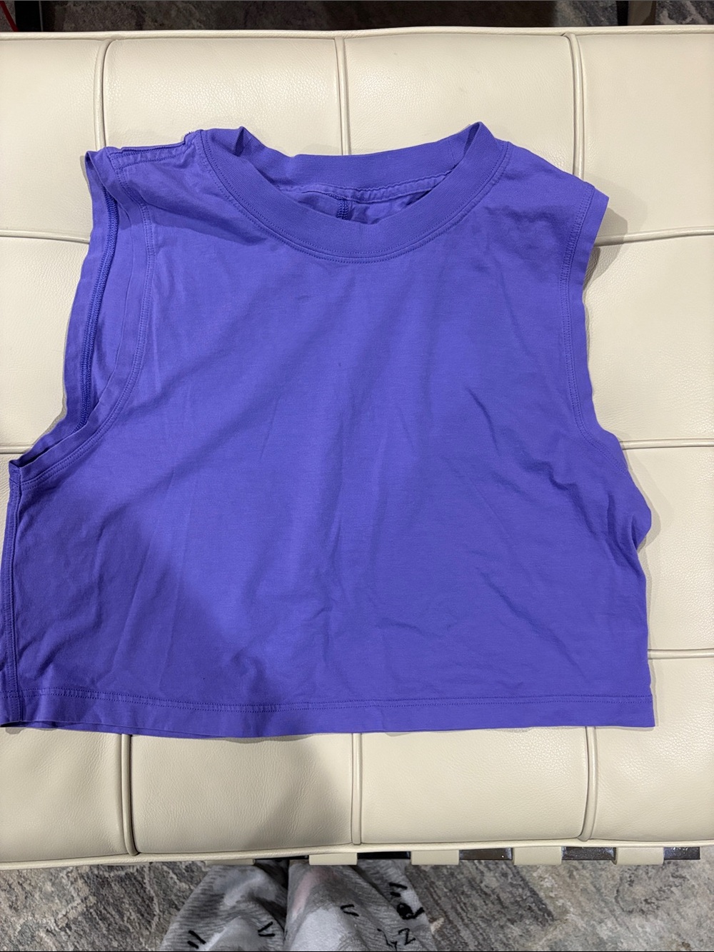 Lululemon Women’s Purple Cropped Muscle Tank Top